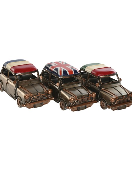 Figurine Décorative Home ESPRIT Doré Argenté Voiture Vintage 17 x 9 x 8 cm (3 Unités)