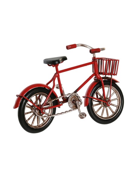 Figurine Décorative DKD Home Decor Jaune Rouge Lila Bicyclette Vintage 16,5 x 5,5 x 9 cm (3 Unités)
