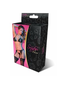 Ensemble de Lingerie Exposed Noir (L/XL)