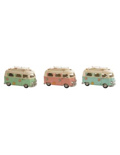 Figurine Décorative Home ESPRIT Bleu Vert Rose Vintage 20 x 9 x 11 cm (3 Unités)