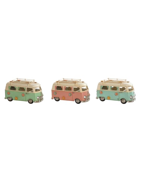 Figurine Décorative Home ESPRIT Bleu Vert Rose Vintage 20 x 9 x 11 cm (3 Unités)