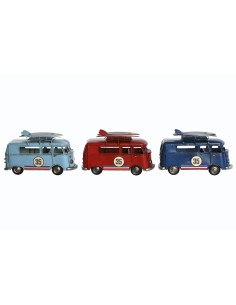 Figurine Décorative Home ESPRIT Rouge Bleu ciel Blue marine 27 x 10 x 16 cm (3 Unités)