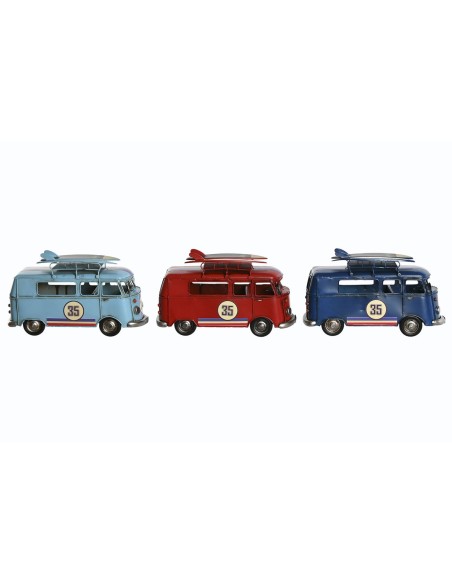 Figurine Décorative Home ESPRIT Rouge Bleu ciel Blue marine 27 x 10 x 16 cm (3 Unités)