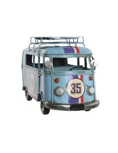 Figurine Décorative Home ESPRIT Rouge Bleu ciel Blue marine 27 x 10 x 16 cm (3 Unités) 2