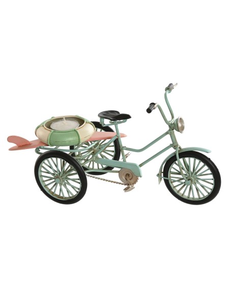 Figurine Décorative Home ESPRIT Bleu Blanc Vert Rose Vintage 26,5 x 12 x 14 cm (3 Unités)
