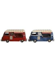 Figurine Décorative Home ESPRIT Bleu Rouge Beige Vintage 33 x 17 x 16 cm (2 Unités)