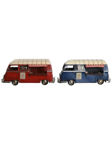 Figurine Décorative Home ESPRIT Bleu Rouge Beige Vintage 33 x 17 x 16 cm (2 Unités)