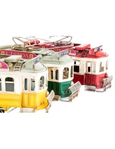 Figurine Décorative DKD Home Decor Train Vintage 27 x 8,5 x 15,5 cm (3 Unités) 2