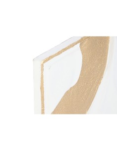 Décoration murale Home ESPRIT Blanc Doré Moderne 48 x 2,5 x 80,5 cm (2 Unités) 2