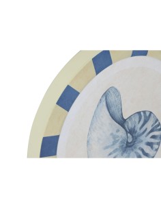 Décoration murale Home ESPRIT Bleu Blanc méditerranéen 30 x 3 x 30 cm (4 Unités) 2