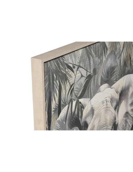 Cadre Home ESPRIT Vert Gris Eléphant Colonial Doré 63 x 4,5 x 93 cm (2 Unités)