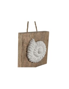 Décoration Suspendue Home ESPRIT Blanc Naturel méditerranéen 15,5 x 4 x 80 cm (2 Unités) 2