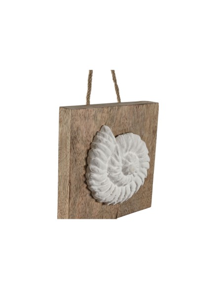 Décoration Suspendue Home ESPRIT Blanc Naturel méditerranéen 15,5 x 4 x 80 cm (2 Unités)