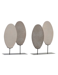 Figurine Décorative DKD Home Decor Beige Marron Clair Moderne 27 x 8 x 35,5 cm (2 Unités)