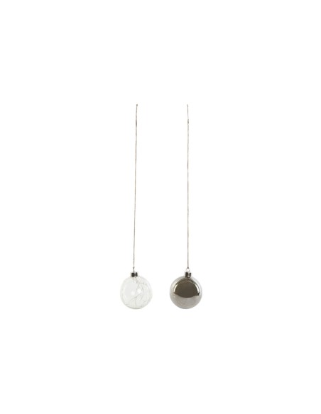 Décoration Suspendue DKD Home Decor Transparent Verre 10 x 10 x 10 cm (2 Unités)