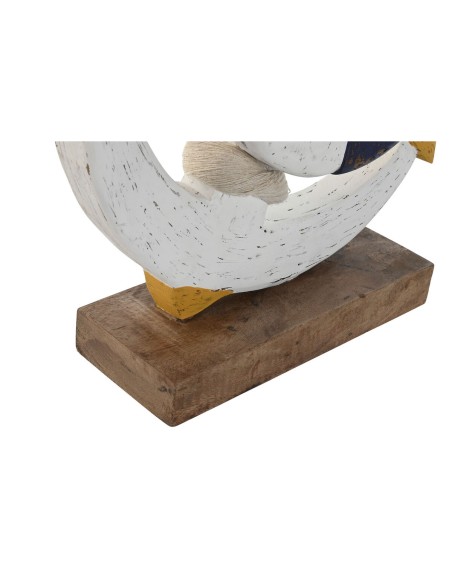Figurine Décorative Home ESPRIT Blanc Naturel Blue marine 34 x 9 x 45 cm