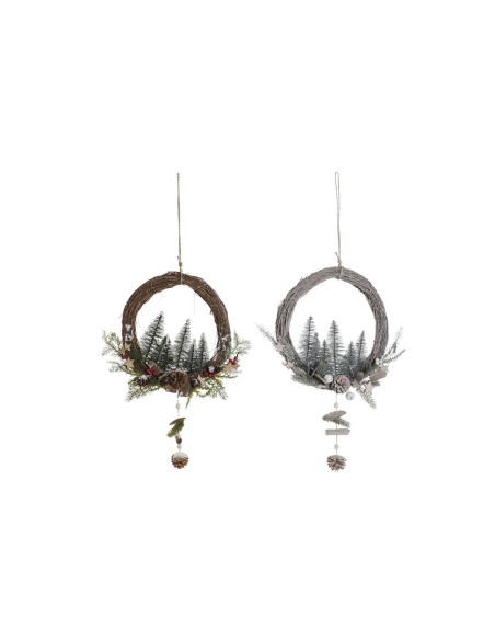 Décoration Suspendue DKD Home Decor Multicouleur PVC 40 x 11 x 65 cm (2 Unités)
