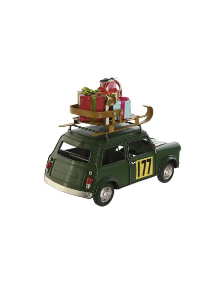 Décorations de Noël DKD Home Decor Rouge Vert 25 x 12,5 x 19,5 cm (2 Unités)