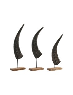 Figurine Décorative Home ESPRIT Noir Naturel 20 x 11 x 65 cm