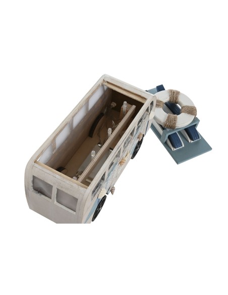 Figurine Décorative Home ESPRIT Bleu Blanc Terre cuite 22 x 7 x 14 cm (2 Unités)