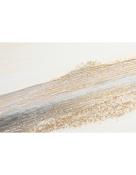 Cadre DKD Home Decor Beige Gris Abstrait Moderne 90 x 3,7 x 120 cm (2 Unités)