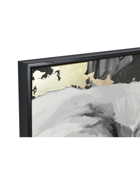 Cadre DKD Home Decor Blanc Noir Gris Doré Eléphant Colonial 100 x 4 x 140 cm (2 Unités)