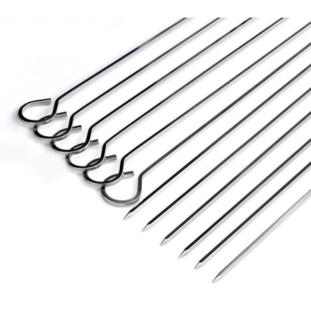 Ensemble de brochettes pour barbecue Algon Métal 27 cm 6 Pièces (24 Unités)