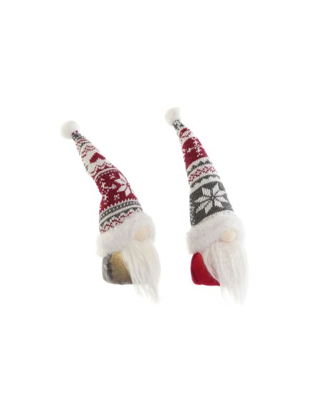Décorations de Noël DKD Home Decor Multicouleur Gnome 7 x 7 x 25 cm (2 Unités)