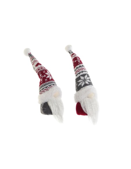 Décorations de Noël DKD Home Decor Multicouleur Gnome 7 x 7 x 25 cm (2 Unités)