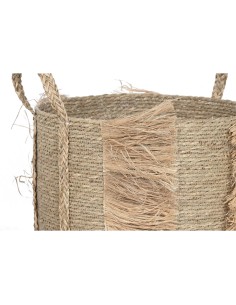 Set de basket Home ESPRIT Naturel Herbier marin Tropical (2 Pièces) 2