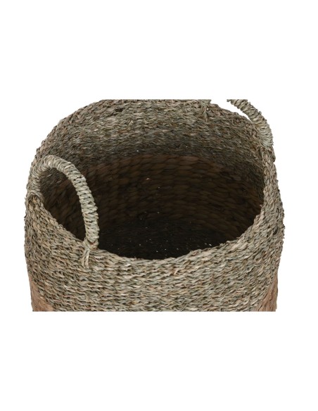 Set de basket Home ESPRIT Naturel Jacinthe d'eau Tropical (3 Pièces)
