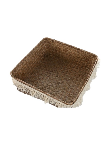Set de basket Home ESPRIT Blanc Naturel Fibre naturelle Boho Usé (4 Pièces)