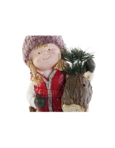 Décorations de Noël DKD Home Decor Multicouleur Enfants 18 x 24 x 45 cm (2 Unités) 2