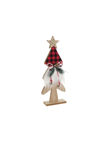 Décorations de Noël DKD Home Decor Noir Rouge Arbre 11,5 x 4 x 31 cm