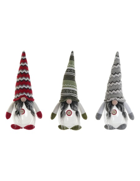 Décorations de Noël DKD Home Decor Multicouleur 17 x 12 x 37 cm (3 Unités)
