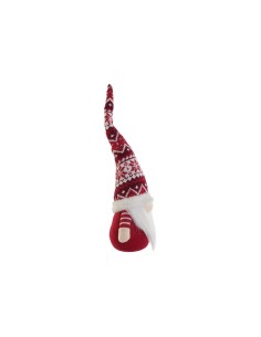 Décorations de Noël DKD Home Decor Blanc Rouge Gnome 16 x 11 x 42 cm (2 Unités) 2