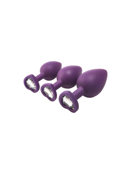 Plug Anal Dream Toys Flirts Violet 3 Pièces