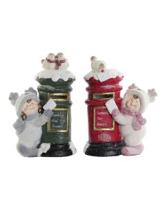 Décorations de Noël DKD Home Decor Multicouleur 16 x 28 x 40 cm (2 Unités)