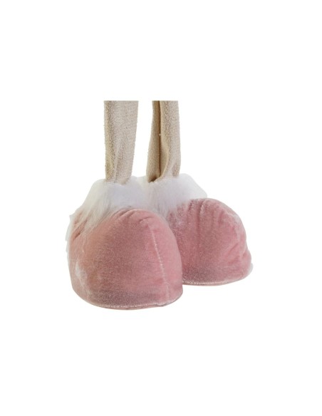Décorations de Noël DKD Home Decor Blanc Marron Rose Renne 17 x 12 x 66 cm (2 Unités)
