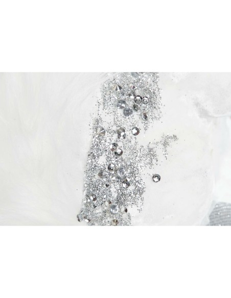 Décorations de Noël DKD Home Decor Blanc Écureuil 22 x 11 x 22 cm (2 Unités)