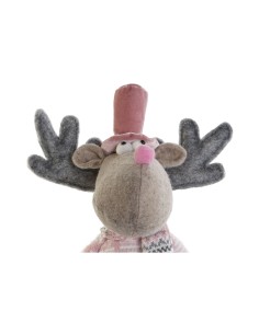 Décorations de Noël DKD Home Decor Multicouleur Renne 16,5 x 11,4 x 40,6 cm (2 Unités) 2