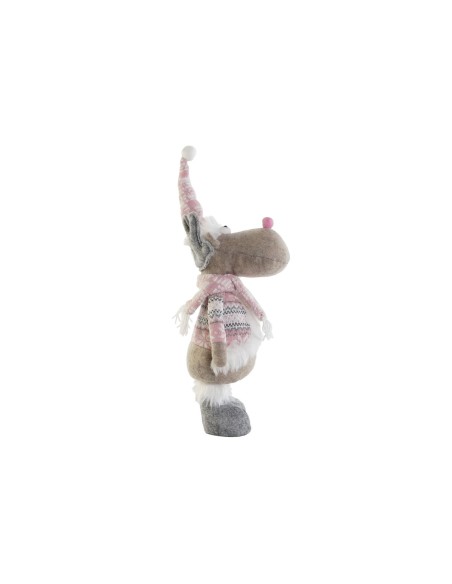 Décorations de Noël DKD Home Decor Multicouleur Renne 16,5 x 11,4 x 40,6 cm (2 Unités)