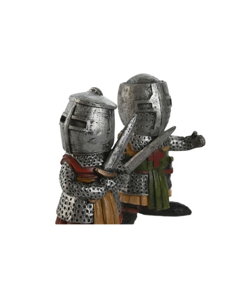 Figurine Décorative Home ESPRIT Gris 6 x 4 x 9 cm (2 Unités)