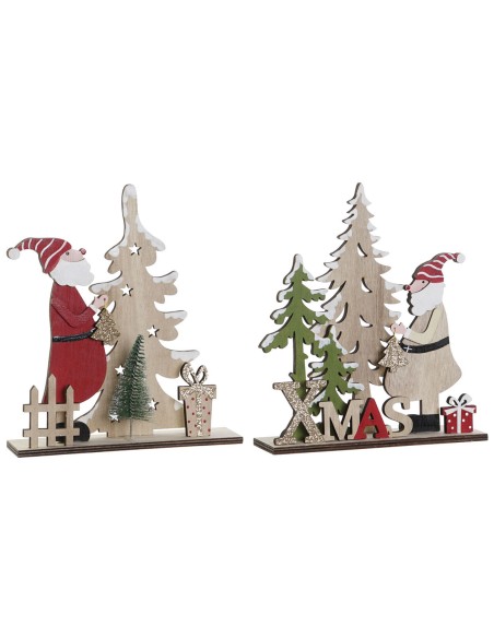 Décorations de Noël DKD Home Decor Multicouleur 18 x 5 x 20 cm (2 Unités)
