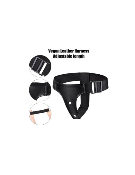 Gode ceinture VSCNOVELTY Noir 17,8 cm
