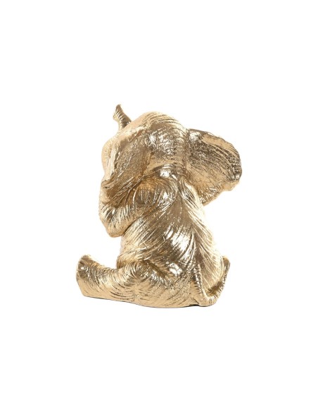 Figurine Décorative Home ESPRIT Doré Eléphant 13 x 12 x 14 cm (3 Unités)