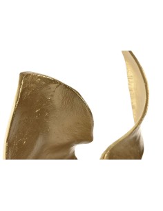 Figurine Décorative Home ESPRIT Blanc Doré Abstrait 38 x 10 x 55 cm 2