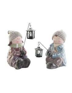 Décorations de Noël DKD Home Decor Multicouleur 29 x 18 x 34 cm (2 Unités)