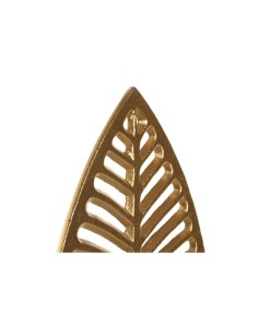 Figurine Décorative Home ESPRIT Blanc Doré Feuille d'une plante 19 x 7,5 x 62 cm 2
