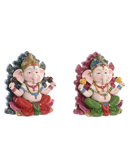 Figurine Décorative Home ESPRIT Multicouleur Indien 18 x 10 x 21 cm (2 Unités)